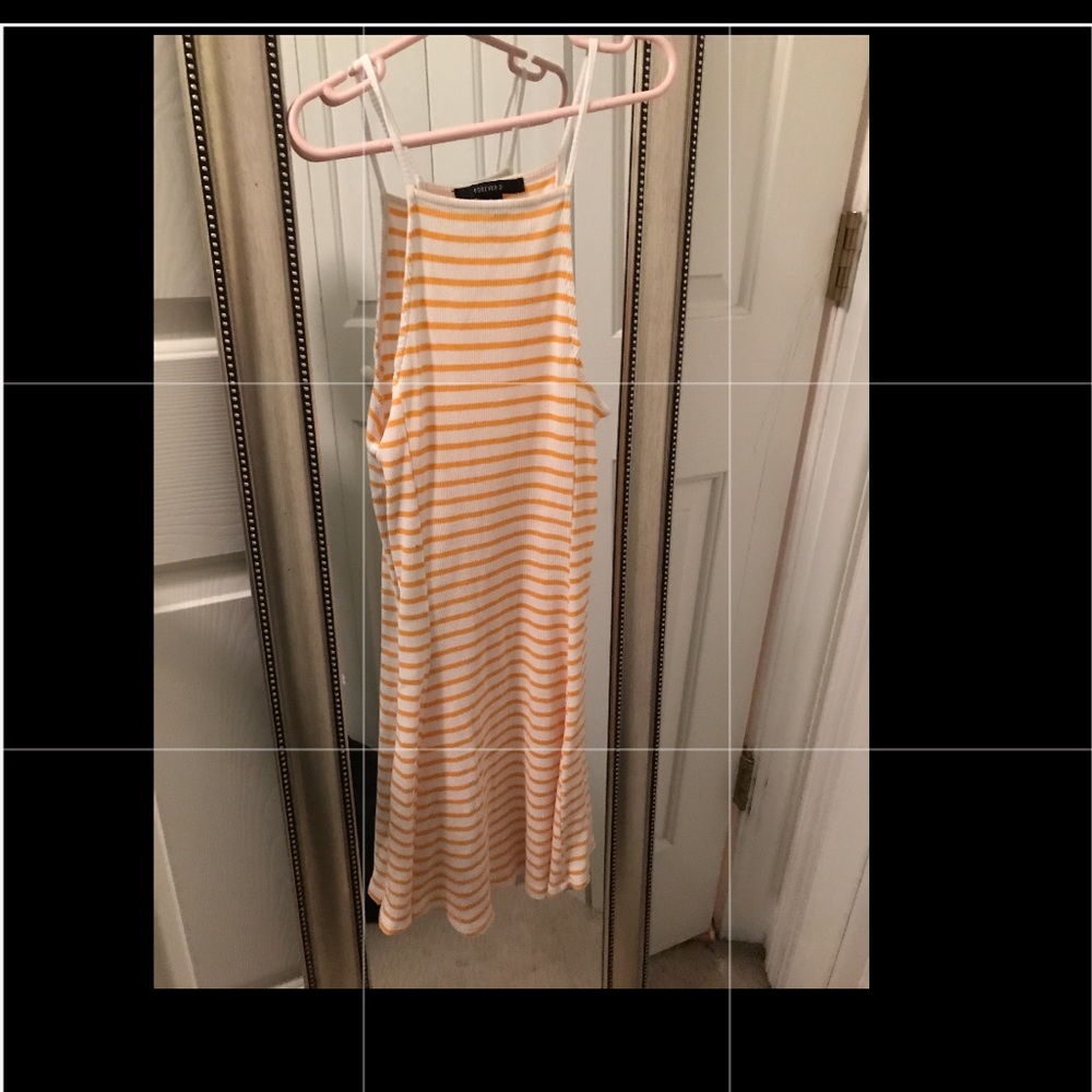 Yellow striped dress